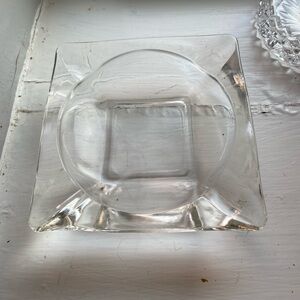 Clear Glass Ashtray
